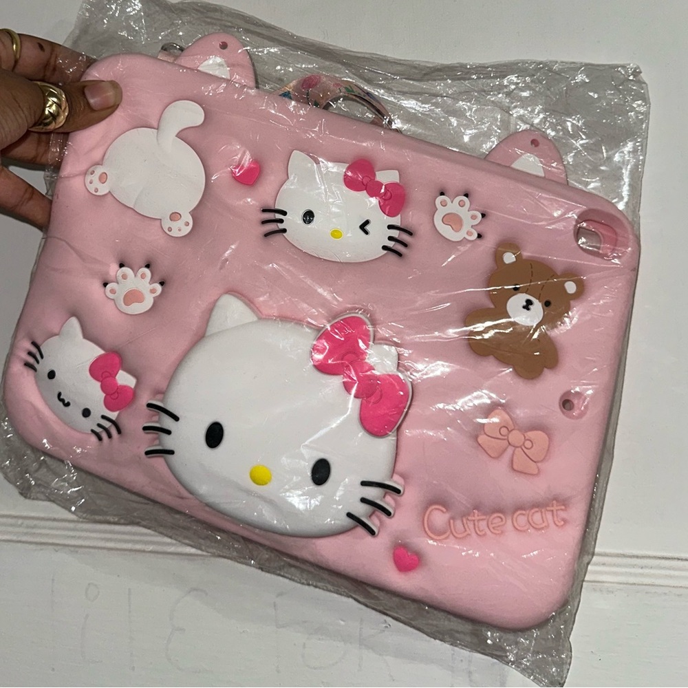 Pink Hello Kitty Tablet case with strap